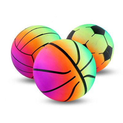 Arcobaleno unisex Toy Ball Set gonfiabile di sport del bambino con la pompa