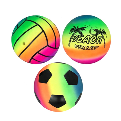Smiley Beach Ball leggero non tossico, softball di gomma rosso inodoro