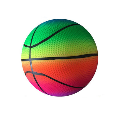 ecologico inodoro impermeabile della palla di sport del bambino di progettazione dell'arcobaleno di 45cm