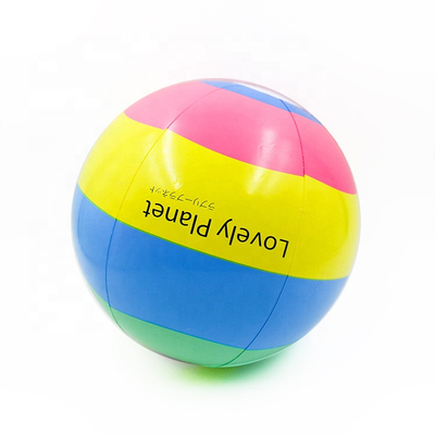 Beach ball gonfiabile a 12 pollici antiusura del PVC, beach ball stampati su ordinazione ultraleggeri