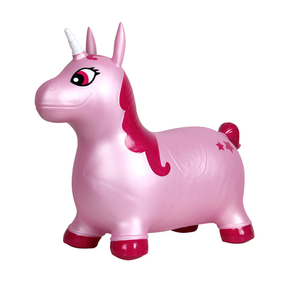 Giro rimbalzante inodoro del PVC sull'unicorno, Unicorn Bouncer gonfiabile ultraleggero