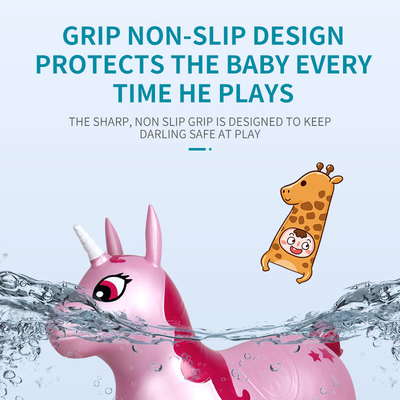 Giro rimbalzante inodoro del PVC sull'unicorno, Unicorn Bouncer gonfiabile ultraleggero