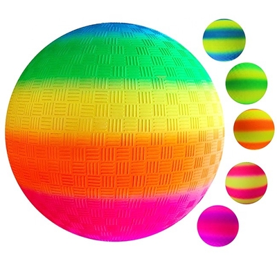 Palla multicolore del saltatore dell'arcobaleno, softball a 8,5 pollici multiuso