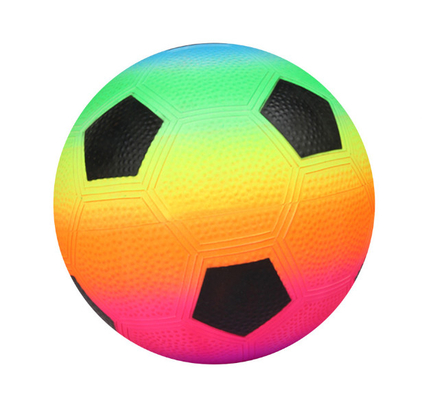 Calcio inodoro della palla gonfiabile dell'arcobaleno del PVC colorato arcobaleno