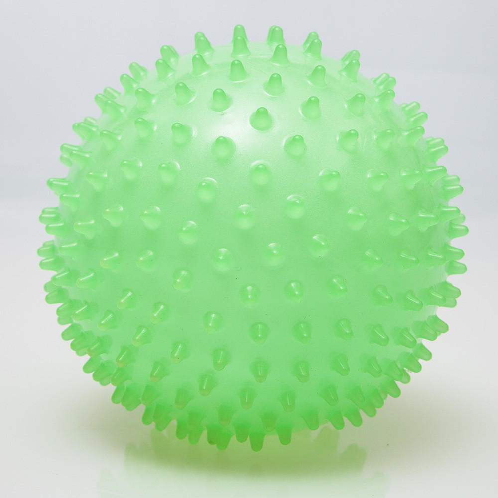 Incandescenza del PVC nella palla gonfiabile scura di massaggio di dimensione 15CM per i bambini
